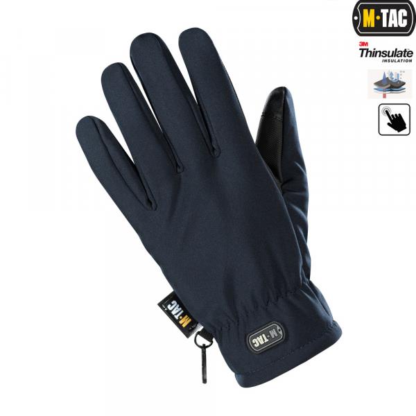 Gloves Soft Shell Thinsulate Navy Blue L M-Tac 90308015-L