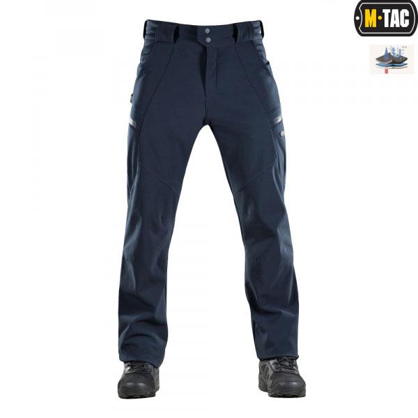 spodnie Soft Shell Winter Dark Navy Blue 2XL M-Tac 20306015-2XL