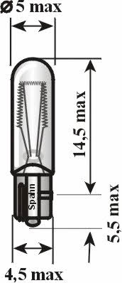 Spahn gluhlampen BL1220 Glow bulb W1,2W 12V 1,2W BL1220: Buy near me in Poland at 2407.PL - Good price!