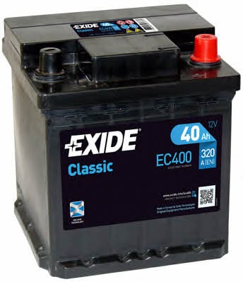 Exide EC400 Akumulator Exide Classic 12V 40AH 320A(EN) R+ EC400: Dobra cena w Polsce na 2407.PL - Kup Teraz!