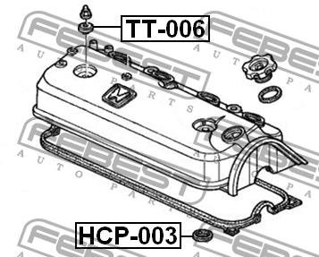 Dichtungsring für Zündkerzenschacht Febest TT-006