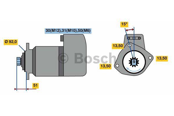 Starter Bosch 0 001 416 002