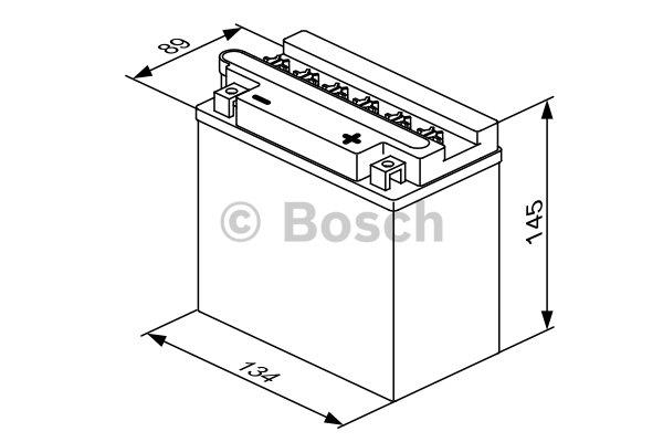 Akumulator Bosch 12V 10Ah 150A(EN) P+ Bosch 0 092 M4F 280