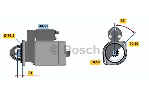 Rozrusznik Bosch 0 001 107 024