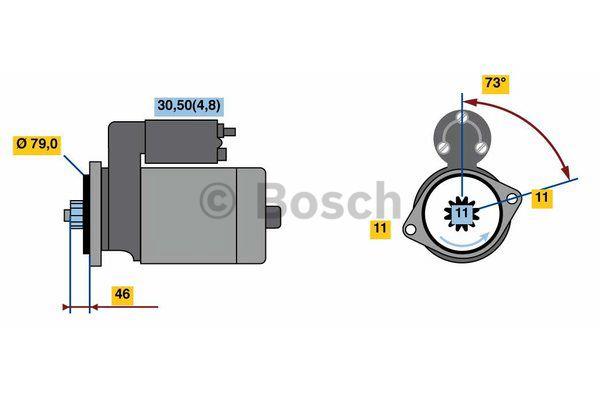 Стартер Bosch 0 001 123 044