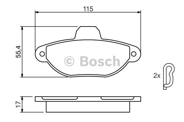 Bosch Scheibenbremsbeläge, Set – Preis 70 PLN