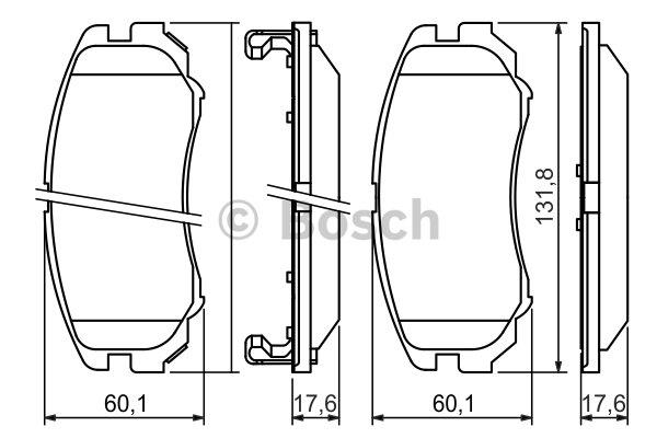 Bosch Гальмівні колодки, комплект – ціна 118 PLN