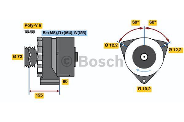 Alternator Bosch 0 120 468 145