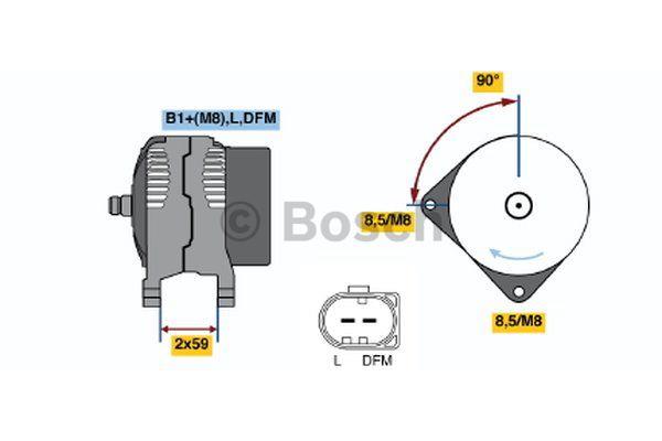 Alternator Bosch 0 124 325 149