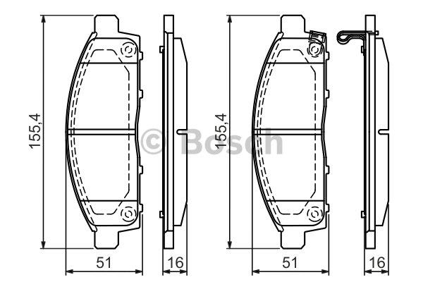 Bosch Klocki hamulcowe, zestaw – cena 135 PLN