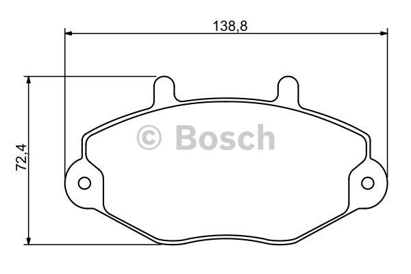 Bosch Klocki hamulcowe, zestaw – cena 120 PLN