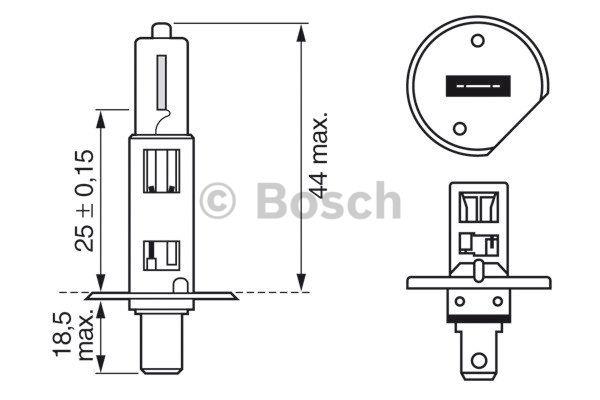 Bosch Лампа галогенна Bosch Pure Light 12В H1 55Вт – ціна 7 PLN