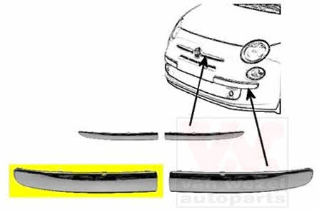 Van Wezel 1604582 Trim front bumper right 1604582: Buy near me in Poland at 2407.PL - Good price!
