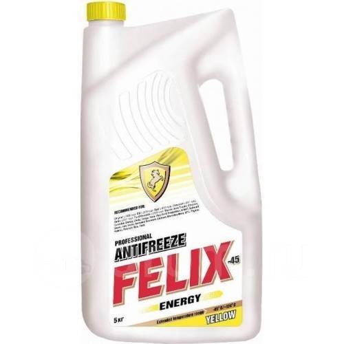 Felix 430206027 Coolant G12 + ENERGY, yellow, -45°C, 5 L 430206027: Buy near me in Poland at 2407.PL - Good price!