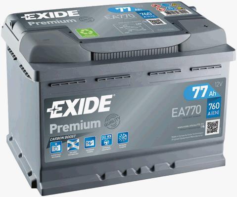 Exide EA770 Akumulator Exide Premium 12V 77AH 760A(EN) R+ EA770: Dobra cena w Polsce na 2407.PL - Kup Teraz!