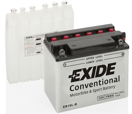 Exide EB16L-B Аккумулятор Exide Conventional 12В 19Ач 190А(EN) R+ EB16LB: Отличная цена - Купить в Польше на 2407.PL!