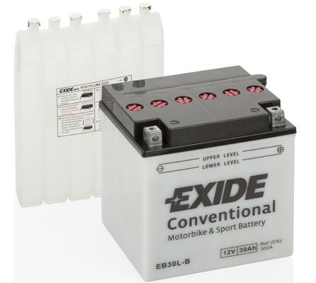 Exide EB30L-B Battery Exide Conventional 12V 30AH 300A(EN) R+ EB30LB: Buy near me in Poland at 2407.PL - Good price!