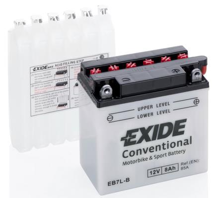 Exide EB7L-B Аккумулятор Exide Conventional 12В 8Ач 85А(EN) R+ EB7LB: Отличная цена - Купить в Польше на 2407.PL!