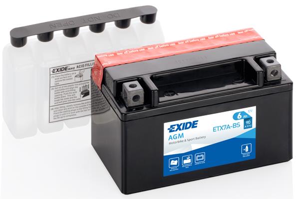 Exide ETX7A-BS Battery Exide AGM 12V 6AH 90A(EN) L+ ETX7ABS: Buy near me at 2407.PL in Poland at an Affordable price!