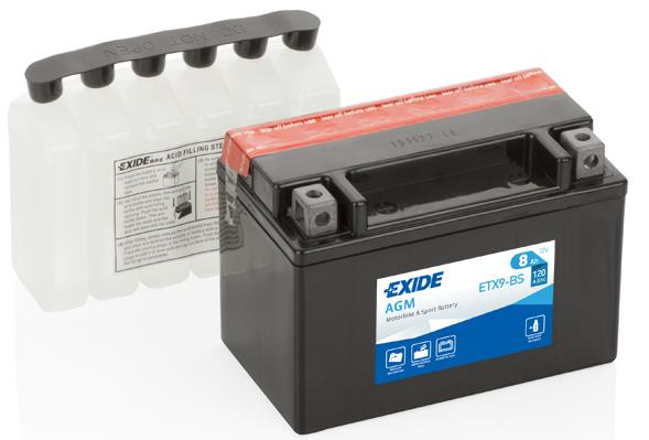 Exide ETX9-BS Акумулятор Exide AGM 12В 8Ач 120А(EN) L+ ETX9BS: Приваблива ціна - Купити у Польщі на 2407.PL!
