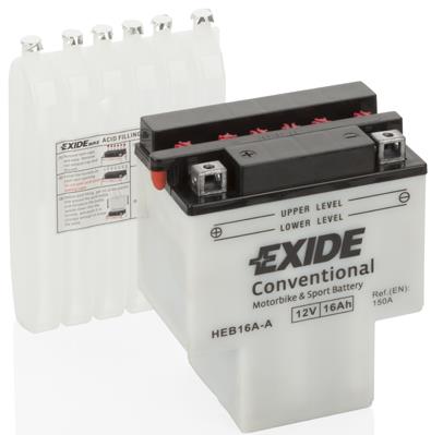 Exide HEB16A-A Battery Exide Conventional 12V 16AH 175A(EN) L+ HEB16AA: Buy near me in Poland at 2407.PL - Good price!