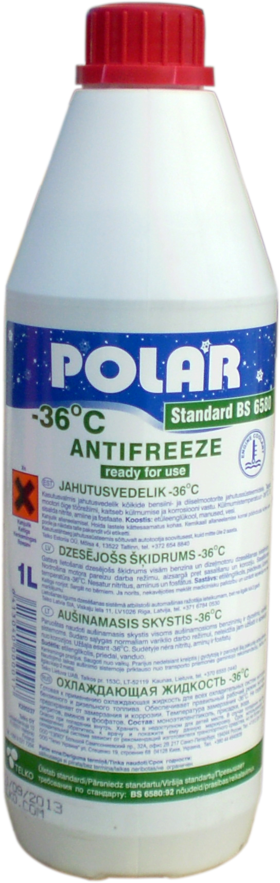 Polar K200237 Antifreeze ANTIFREEZE, 1 l K200237: Buy near me in Poland at 2407.PL - Good price!