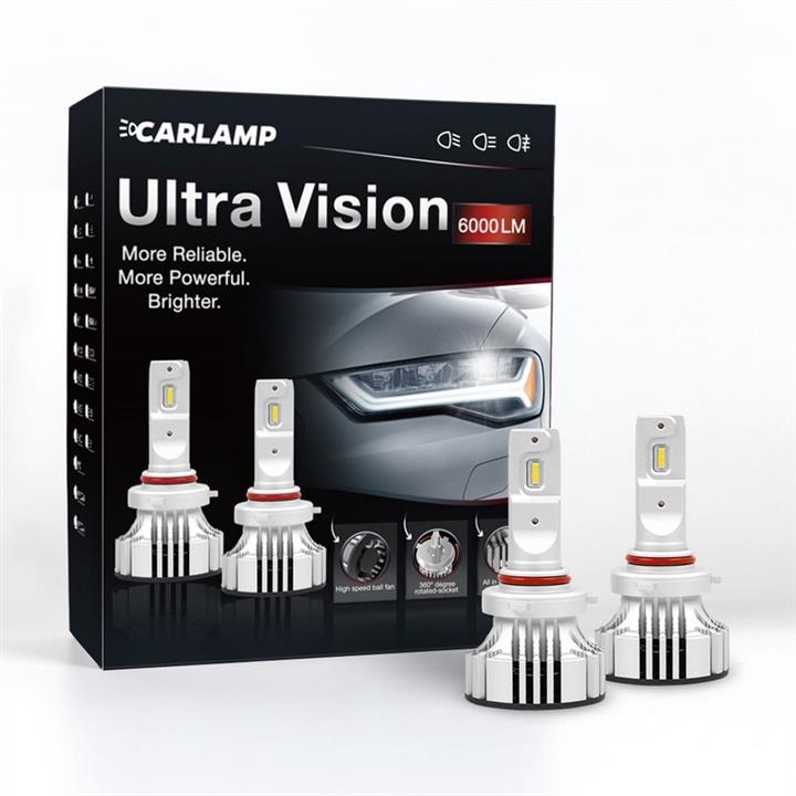 LED-Lampen, Satz Carlamp Ultra Vision HB3 12V 36W 6500K (2 Stk.) Carlamp UVHB3