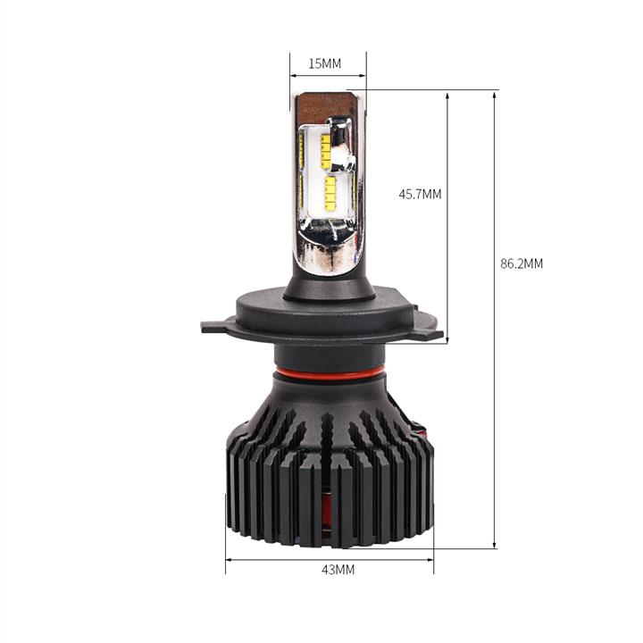 LED-Lampen, Satz Carlamp Smart Vision H4 12V 30W 6500K (2 Stk.) Carlamp SM4