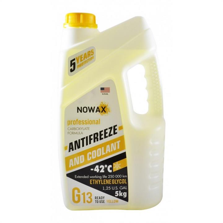 Nowax NX05007 Antifreeze G13, yellow, -42°C, 5 l NX05007: Buy near me in Poland at 2407.PL - Good price!