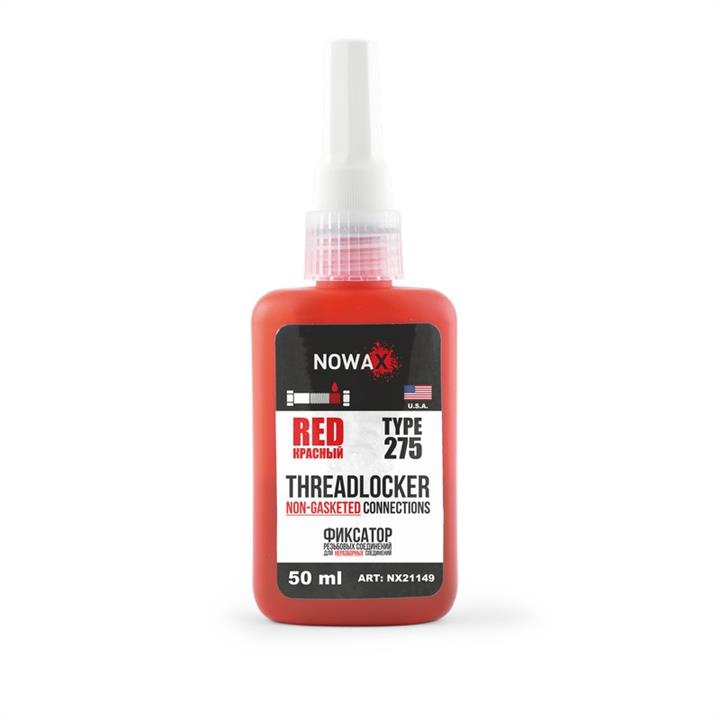 Nowax NX21149 Thread locker (for non-disassembled joints), red, 50 ml NX21149: Buy near me in Poland at 2407.PL - Good price!