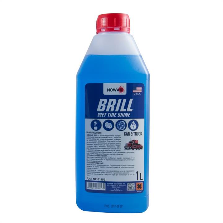 Nowax NX01156 Tire polish NOWAX BRILL Wet Tire Shine, 1l NX01156: Buy near me at 2407.PL in Poland at an Affordable price!