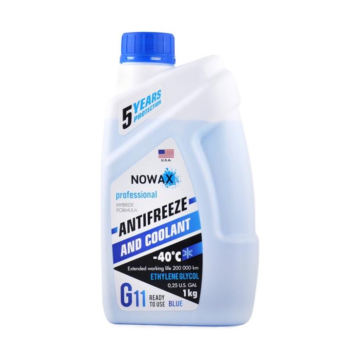 Nowax NX01007 Antifreeze NOWAX NX01007 G11 blue, 1L NX01007: Buy near me in Poland at 2407.PL - Good price!