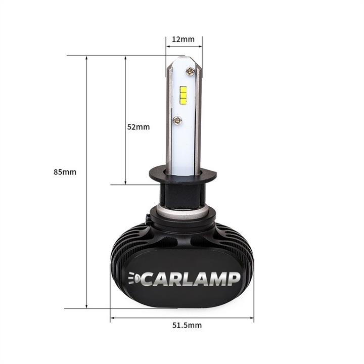 Carlamp Żarówka LED zestaw Carlamp Night Vision H1 12V 5000K (2 szt.) – cena
