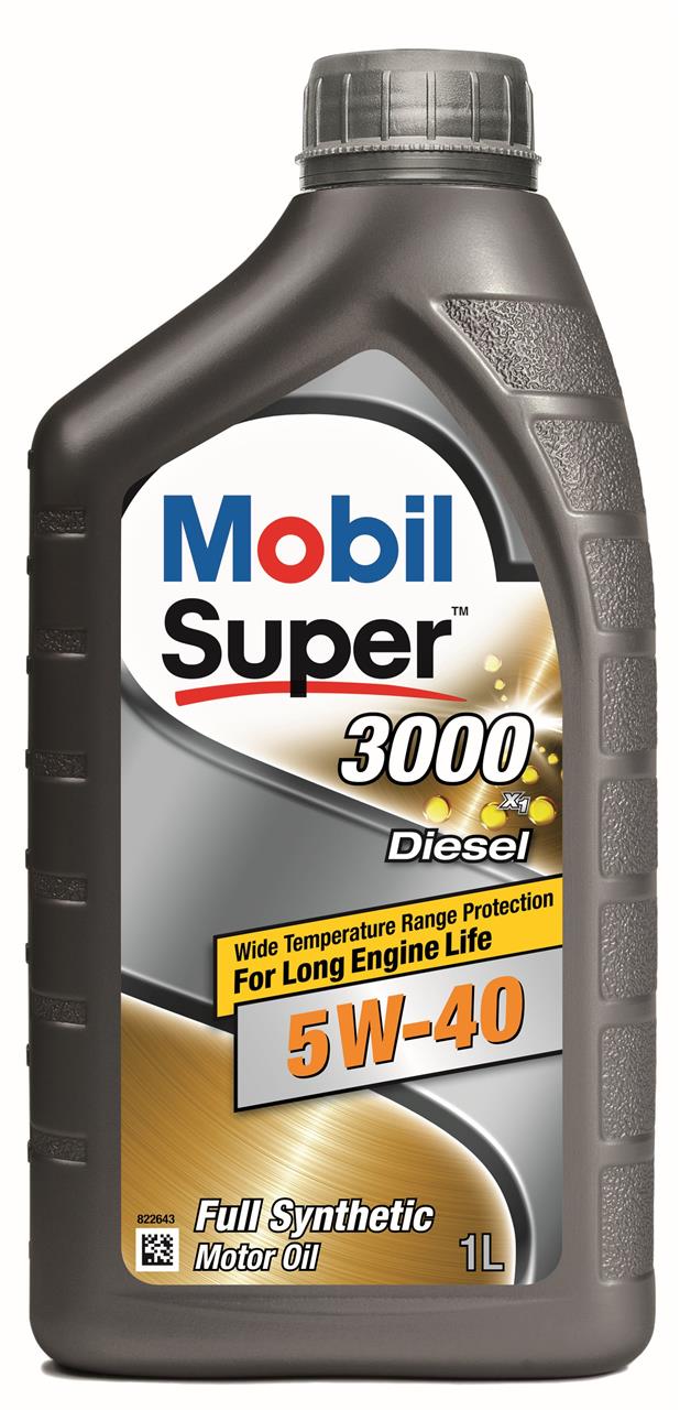 Моторное масло Mobil Super 3000 X1 Diesel 5W-40, 1л Mobil 152063