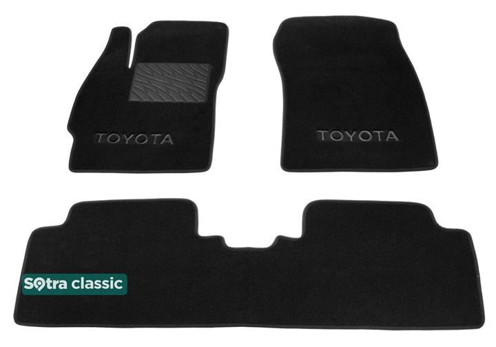 Sotra 06625-GD-BLACK Interior mats Sotra two-layer black for Toyota Auris (2006-2012), set 06625GDBLACK: Buy near me in Poland at 2407.PL - Good price!