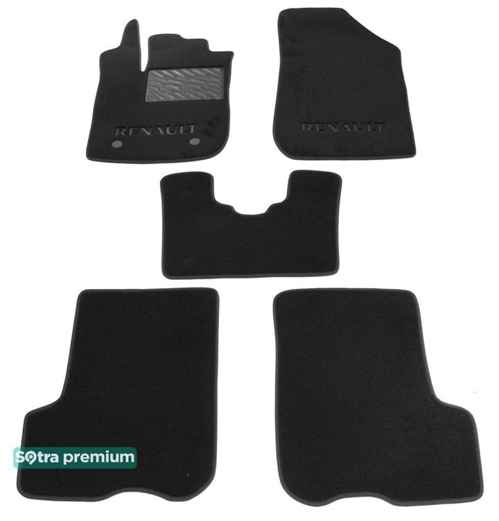 Sotra 08761-CH-BLACK Interior mats Sotra two-layer black for Renault Logan mcv stepway (2012-), set 08761CHBLACK: Buy near me in Poland at 2407.PL - Good price!