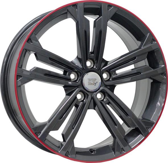 WSP Italy RVO18757149IARX Light Alloy Wheel WSP Italy W471 NAXOS (VOLKSWAGEN) 7,5x18 5x112 ET49 DIA57,1 ANTHRACITE LIP RED RVO18757149IARX: Buy near me at 2407.PL in Poland at an Affordable price!