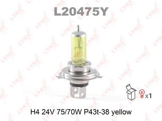 LYNXauto L20475Y Halogen lamp 24V H4 75/70W L20475Y: Buy near me in Poland at 2407.PL - Good price!