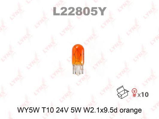 LYNXauto L22805Y Лампа накаливания желтая WY5W 24V 5W L22805Y: Отличная цена - Купить в Польше на 2407.PL!