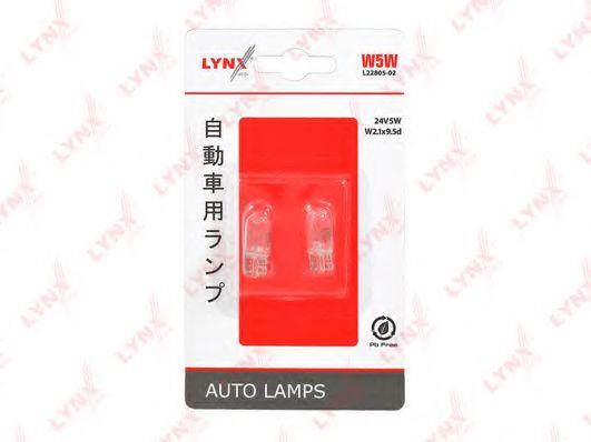 LYNXauto L22805-02 Glow bulb W5W 24V 5W L2280502: Buy near me in Poland at 2407.PL - Good price!