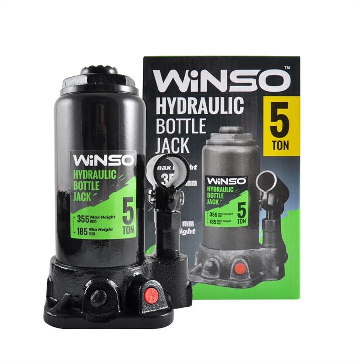 Winso 175000 Домкрат гидравлический, телескопический WINSO 5т, высота 185-355мм, картонная упаковка 175000: Отличная цена - Купить в Польше на 2407.PL!