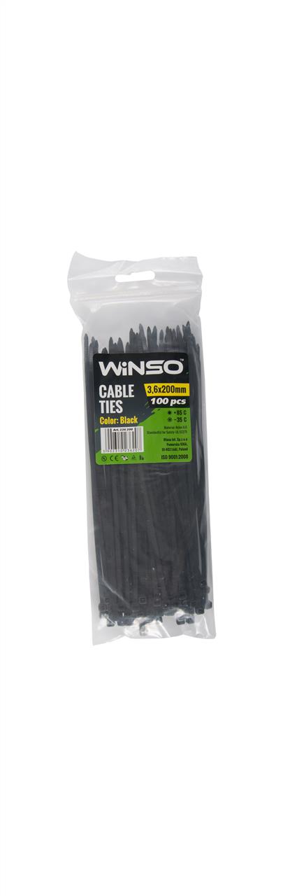 Winso 236200 Zacisk plastikowy WINSO 3,6x200mm, czarny (100szt/op) 236200: Dobra cena w Polsce na 2407.PL - Kup Teraz!