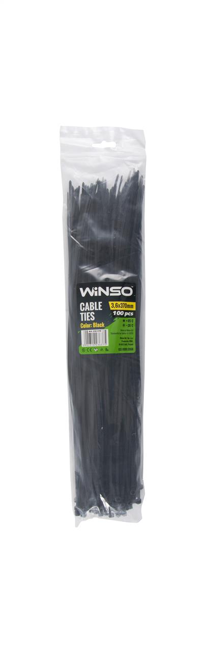 Winso 236370 Хомут пластиковий WINSO 3,6x370мм, чорний (100шт/уп.) 236370: Купити у Польщі - Добра ціна на 2407.PL!