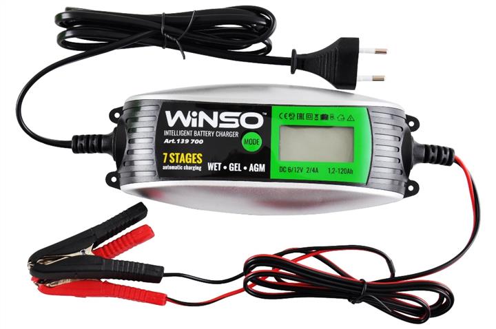 Winso Зарядний пристрій АКБ WINSO 6&#x2F;12В 4А, ємність 120А&#x2F;год – ціна