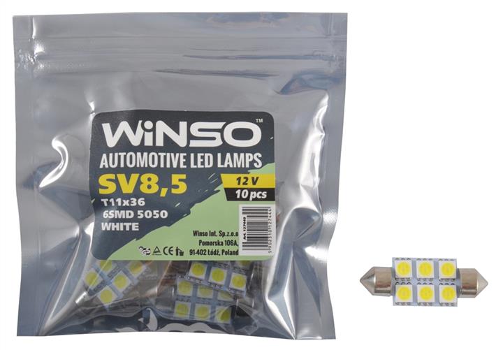 Winso 127440 LED lamp Festoon 36 12V SV8,5 (10 pcs.) 127440: Buy near me in Poland at 2407.PL - Good price!