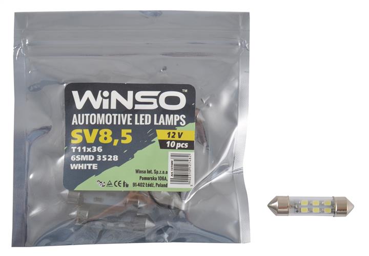 Winso 127480 LED lamp Festoon 36 12V SV8,5 (10 pcs.) 127480: Buy near me in Poland at 2407.PL - Good price!