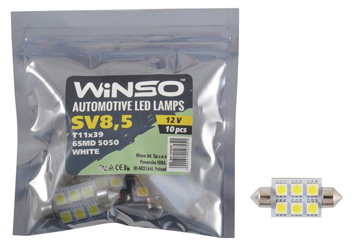 Winso 127450 LED lamp Festoon 39 12V SV8,5 (10 pcs.) 127450: Buy near me in Poland at 2407.PL - Good price!