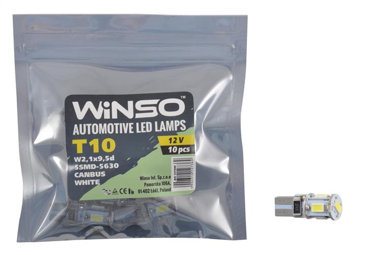 Winso 127360 LED lamp T10 12V W2,1x9,5d (10 pcs.) 127360: Buy near me in Poland at 2407.PL - Good price!