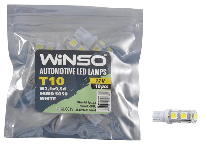 Winso 127380 LED-Lampe T10 12V W2,1x9,5d (10 Stk.) 127380: Kaufen Sie zu einem guten Preis in Polen bei 2407.PL!