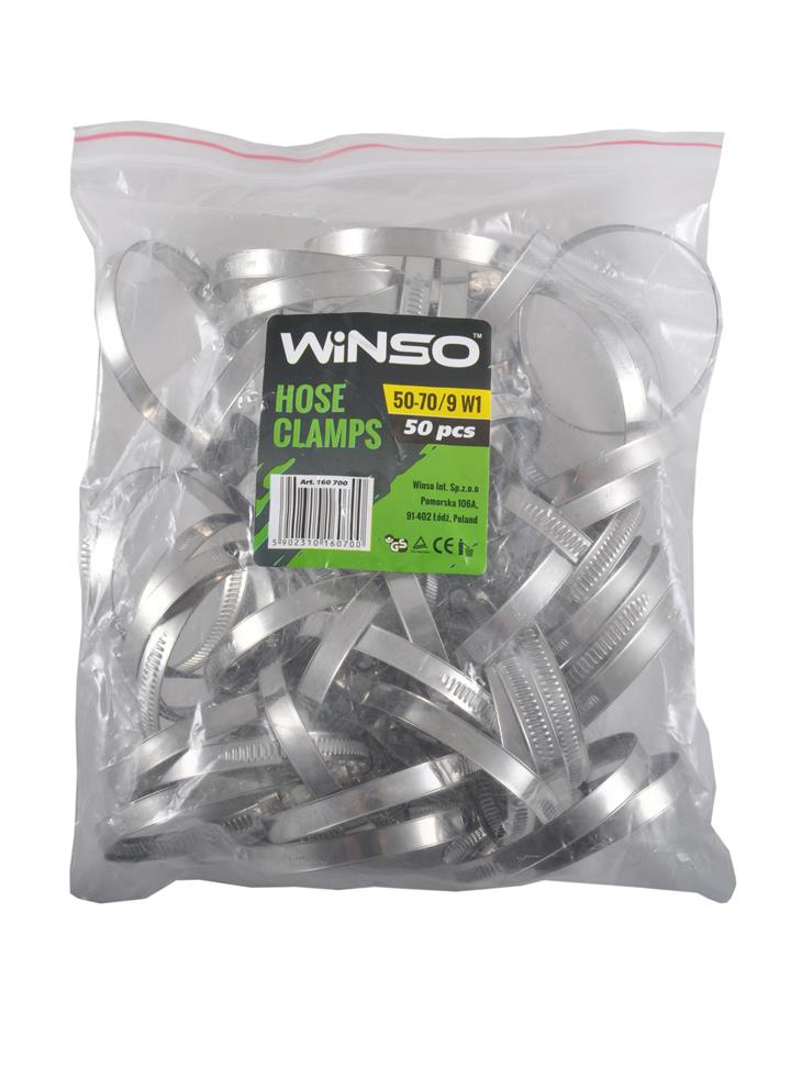 Winso 160700 Хомут червячный WINSO 50-70мм, металический нержавейка 160700: Отличная цена - Купить в Польше на 2407.PL!